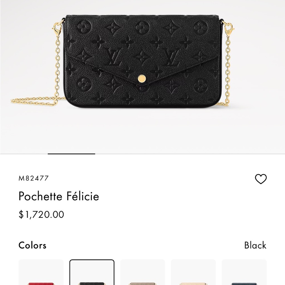 Louis Vuitton wallet on chain